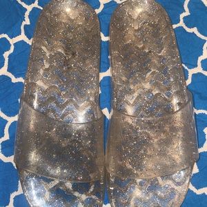Glitter Jelly Sandals
